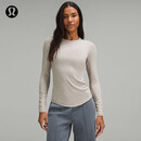 lululemon丨Hold Tight 女士紧身剪裁长袖 T 恤 LW3FTFS 河石色 XS /4