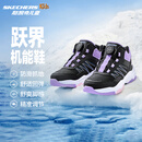 Skechers斯凯奇儿童秋冬旋钮二棉鞋加绒保暖防滑女童时尚运动棉鞋303499L