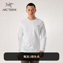 ARC'TERYX始祖鸟 CAPTIVE ARC'WORD LS 透气 男子 棉质长袖T恤 WHITE LIGHT/石膏白 M