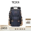 TUMI/途明 Alpha Bravo男士双肩包摩登休闲简约时尚拼色双肩包 午夜蓝拼卡其色/0232793MDK