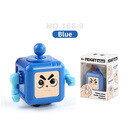 澄可玩具（CHENGKE TOYS）新奇特魔方减压发泄套装无限手指魔方骰 解压大眼机器人蓝色英文盒装43g