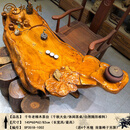 枫岚情（FENGLANQ）金丝楠木茶盘根雕实木抽水茶台家用办公室商务会客高档泡茶纯手工 SKU_030_金色 SP3518
