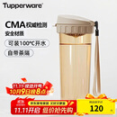 特百惠（Tupperware）茶韵500ML塑料杯男女士学生夏季运动水杯子户外便携大容量 奶茶棕