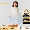 巴拉巴拉女童连衣裙公主裙秋冬渐变网纱裙子201424111007