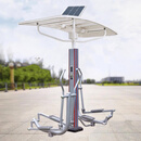 户外智能二代健身器材社区公园社区广场语音播报组合健身驿站凉亭 智能椭圆机