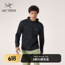 ARC’TERYX始祖鸟 INCENDO AIRSHELL HOODY 轻量 男子 风壳夹克 Black/黑色 M