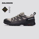 萨洛蒙（Salomon）男款 户外运动防水透气耐磨稳定徒步鞋 X WARD LEATHER GTX 复古卡其色 471821 8.5 (42 2/3)