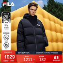 FILA斐乐官方RGB羽绒情侣款羽绒服2025年冬男女宽松连帽防寒保暖外套