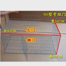 雨花洛兔子笼子特大号兔笼子家用兔笼家用鸡笼子家用号养殖笼子1米*60*4 90*60*40双门裸笼 包含卡扣
