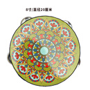 网童奇贝铃鼓敦煌飞天手鼓新疆维吾尔族手拍鼓乐器幼儿园舞蹈道具考级专用 【绿孔雀】8英寸直径20cm