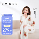 嫚熙（EMXEE）唐艺昕吉娜同款孕妇睡衣秋冬产后加厚月子服半边绒哺乳孕期家居服