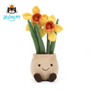 Jellycat趣味水仙花盆栽手捧花毛绒玩具安抚公仔玩偶送礼 多色 29cm