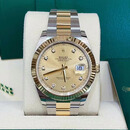 【二手99新】劳力士（ROLEX）男表日志自动机械表间金原装盘面日期显示二手奢侈品腕表瑞表男士腕表 【41mm】m126333-0011