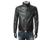 巴利（BALLY）男士时尚奢华立领机车真皮夹克外套皮衣 MOU01V PE039 黑色 U901 L (50)