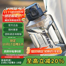 乐扣乐扣（LOCK&LOCK）小水库大容量塑料运动水杯户外冷水壶刻度把手男女杯子2.2L灰色