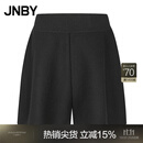 JNBY/江南布衣【商场同款】25秋新品短裤羊绒羊毛A型宽松5P9E13390 001/本黑 S