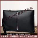 ANYSMIC奢侈高档品牌男士手拿包男真皮新款商务信封包牛皮包简约休闲男包 黑色