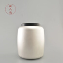 藏六造茶叶罐纯银桶型茶叶罐999纯银纯手工大号茶叶罐功夫茶具日式茶具