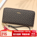 金利来女士钱包女复古印花拉链手拿包礼盒 生日礼物送礼