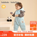 巴拉巴拉童装婴儿羽绒服宝宝连体衣新生儿2025冬加厚哈衣爬服208425120204
