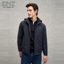 EMZ鄂尔多斯【超声波棉填充】25秋冬商务休闲轻量保暖可脱帽男士棉衣