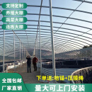 蔬菜大棚骨架全套温室大棚种植养殖保温椭圆管养鸡鸭棚猪牛羊圈舍 标配种植大棚+进口无滴膜 6米宽15米长