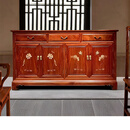 曦世 红木家具缅甸花梨（学名：大果紫檀）实木餐边柜荷花玄关储物酒柜边柜 178cm餐边柜