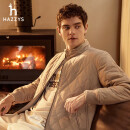 哈吉斯（HAZZYS）男装外套菱形格轻薄棉服ASSZU0BDX17 米色BI 175/96A48