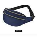 2023年新款跨境运动腰包防水手机包韩版时尚腰包大容量腰包 蓝色