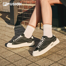FILA FUSION斐乐潮牌POP帆布鞋女鞋2025年运动鞋休闲板鞋