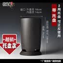 宜兴紫砂花盆 大号兰花专用盆高直筒透气原矿正宗带托盘客厅花盆 【 黑色款 超值托盘 】 【请一定一定注意尺寸】