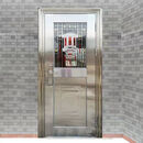 奇立彩304不锈钢单门防盗门阳台门入户门农村厨房门楼顶门阳台门出租门 860*1970外包外右