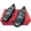 【二手99新 】未使用 SALVATORE FERRAGAMO菲拉格慕男款黑色皮鞋休闲鞋驾车鞋一脚蹬男鞋四季皆可奢品 黑色 6.5码40.5