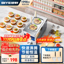 碧野（BIYE）台式煮面炉商用 煮面机电热煮粉煮面桶麻辣烫汤河粉关东煮云吞饺子锅 2孔煮面锅 JPX-D2ZM