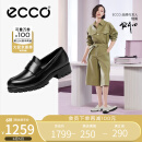 爱步（ECCO）【明星同款】单鞋女 乐福厚底一脚蹬 摩登49001301001 黑色37