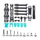 PZXFPV穿越机MGC MAK4碳纤维机架5寸6寸7寸mark4无人机花式 定制款 10分钟续航 机架(含蓝色打印件) MGC MAK4 5寸