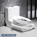 蹲坐两用马桶一体改蹲便器可蹲可坐双用二合一台式蹲坑坐便器 A款高坐无盖 送喷枪 400mm