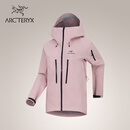 ARC'TERYX始祖鸟 ALPHA SV JACKET GORE-TEX 防水 女子 硬壳夹克 BLISS / BLACK/贝栗粉/黑色 M