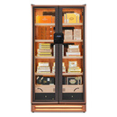 何佳功雪茄柜恒温恒湿柜保湿储存柜烟柜家用一体机 古铜色