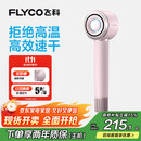 飞科（FLYCO）高速电吹风机生日礼物家用便携出行必备速干负离子大风力护发吹风筒FH6371钻石粉 国家补贴