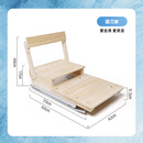 星速折叠实木冰车户外儿童滑冰车实木玩具冰刀成人老式木质冬季冰爬犁 折叠加大免安装-升级圆刀【转弯灵活】