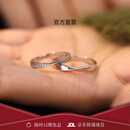 FEILACKPT950铂金莫比乌斯环情侣对戒纯银素圈戒指纪念日送对象生日礼物 奢华款-莫比乌斯环情侣对戒【定制7个工作日】