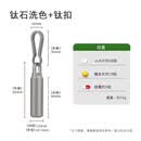 口袋福便携式随身急救药盒防水密封仓式药盒一天分装收纳盒钥匙扣小药瓶 钛-石洗色【选配钛扣】