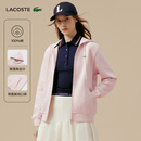 LACOSTE法国鳄鱼女装25秋冬新款休闲宽松拉链卫衣外套|SF5256 ADY/浅粉色 M 38