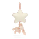 Jellycat害羞胭脂粉色邦尼兔音乐拉铃安抚宝宝玩具挂件公仔 胭脂粉