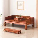 古尚古红木家具非洲花梨（学名：刺猬紫檀）罗汉床新中式全实木沙发床三围独板贵妃榻组合单人床榻 98罗汉床三件套（三围独板）