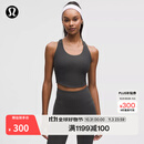 lululemon丨Ribbed Nulu™ 女士罗纹弧形下摆后侧开口背心 LW1FLJS 石墨灰 L