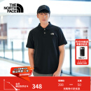 北面（The North Face）【经典款】POLO衫男短袖T恤休闲半袖舒适透气24春夏上新|87UX JK3/黑色 L/175