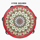 网童奇贝铃鼓敦煌飞天手鼓新疆维吾尔族手拍鼓乐器幼儿园舞蹈道具考级专用 【红孔雀】8英寸直径20cm