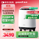鱼跃制氧机5L升超轻音家用老人医用级吸氧气触屏带雾化8F-5W